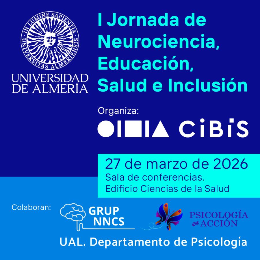 CiBiS Noticia: I Jornada de Neurociencia, Educación, Salud e Inclusión. 27 de marzo de 2026